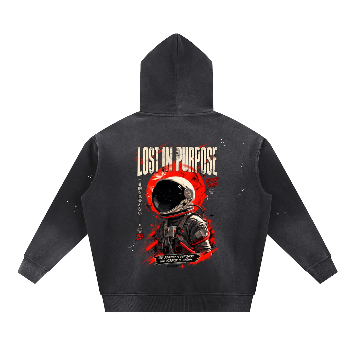 https://ajmall-vc-public-bucket.oss-us-west-1.aliyuncs.com/hugepod/material/custom_printing/32d856bcd81448f0a283c3f928b3b9ad.png Vintage Washed Frayed Fleece Hoodie - Image 2