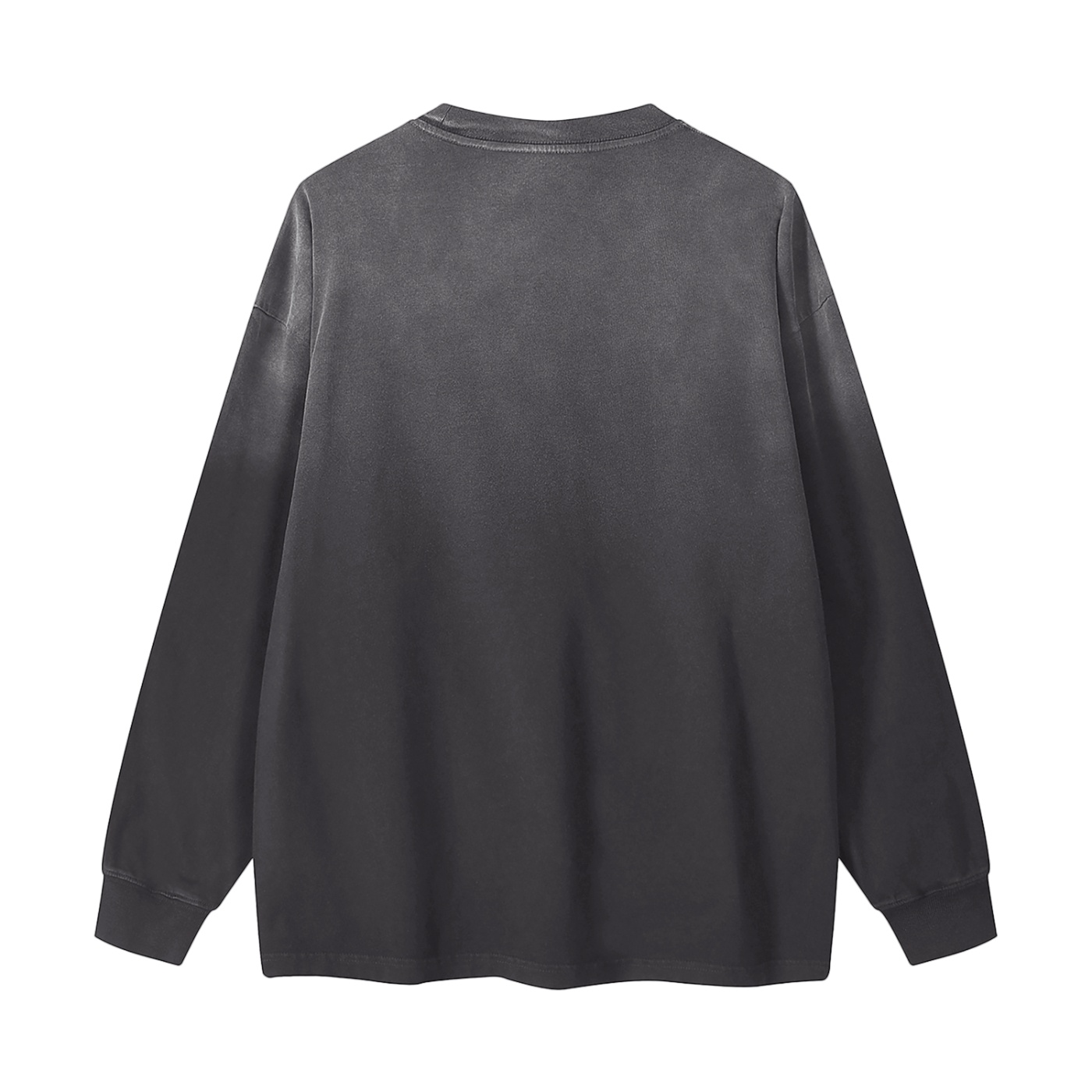 https://ajmall-vc-public-bucket.oss-us-west-1.aliyuncs.com/hugepod/material/custom_printing/4efeeff939a846b1a2a2f624664e800d.png Gradient Washed Long Sleeve T-Shirt - Image 2