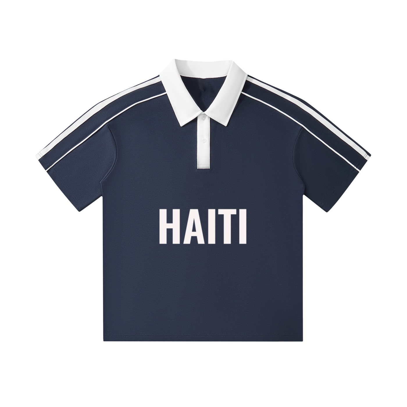 https://ajmall-vc-public-bucket.oss-us-west-1.aliyuncs.com/hugepod/material/custom_printing/6c23007597b8403888a535d103ac0d8b.png Contrast Collar Short-Sleeve Polo Shirt - Image 1