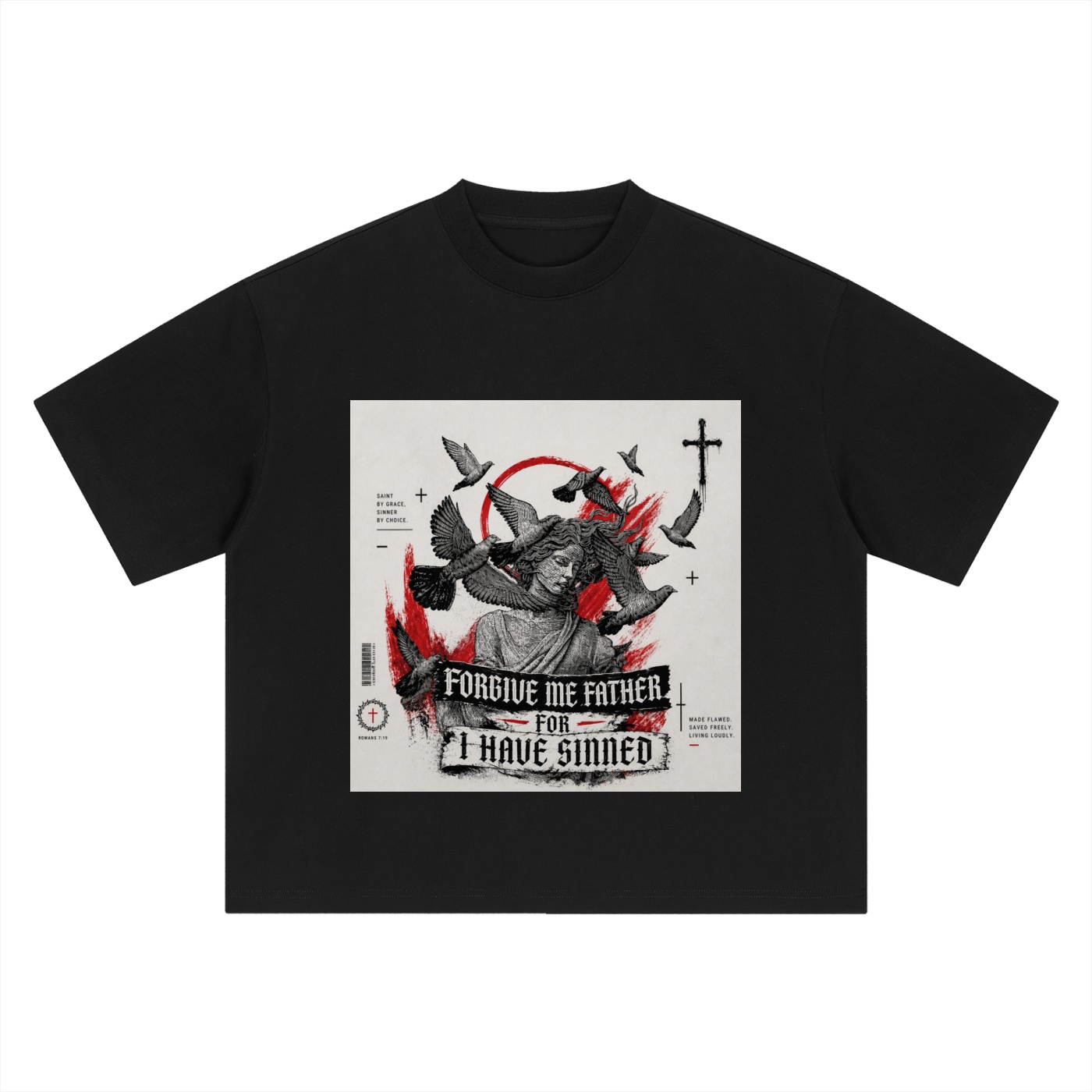 https://ajmall-vc-public-bucket.oss-us-west-1.aliyuncs.com/hugepod/material/custom_printing/b0ae22699f4640bca6c3b44661e217c4.png Boxy Oversized T-Shirt - Image 1