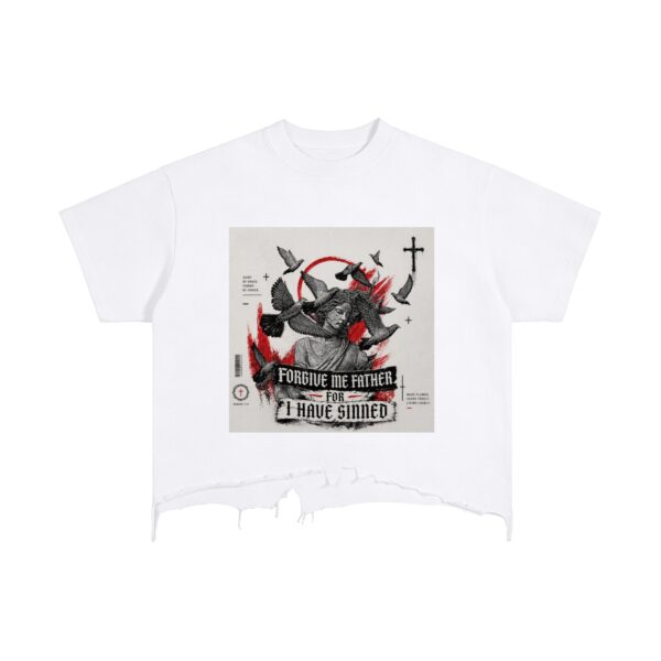 Vintage Wash Boxy Distressed Hem T-Shirt