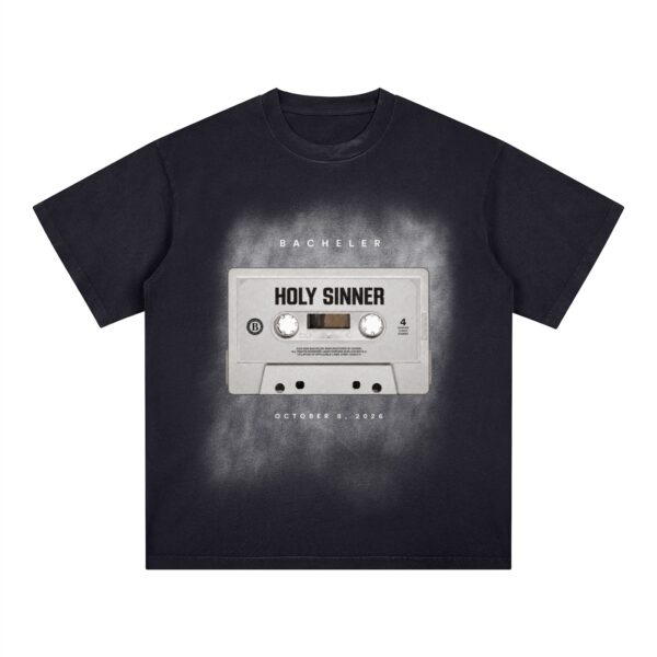 Square Patch Monkey Washed T-Shirt