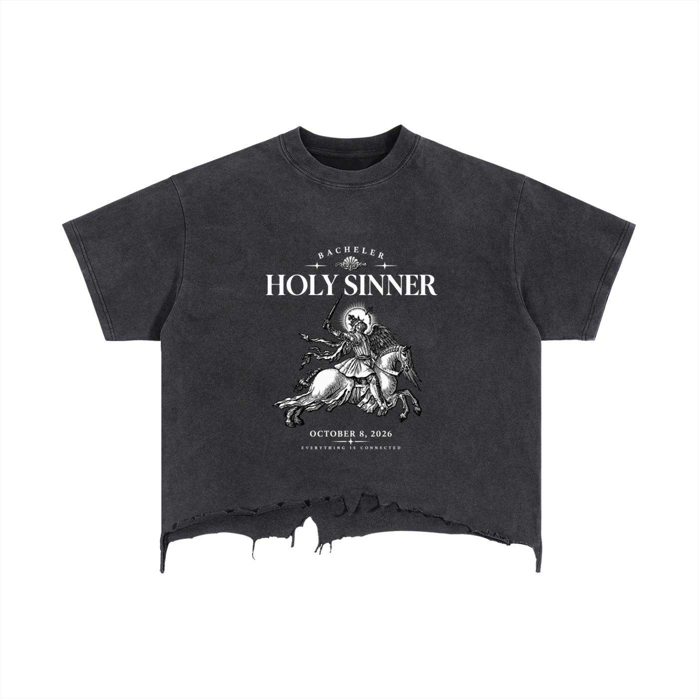 https://ajmall-vc-public-bucket.oss-us-west-1.aliyuncs.com/hugepod/material/custom_printing/d86e1ac1a99a4c878687985bdd446717.png Vintage Wash Boxy Distressed Hem T-Shirt - Image 1